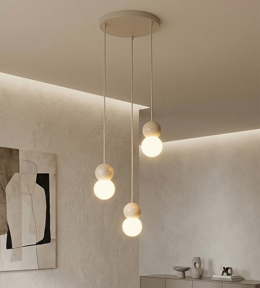 Lampa Wisząca LOOP 3 Beżowy
