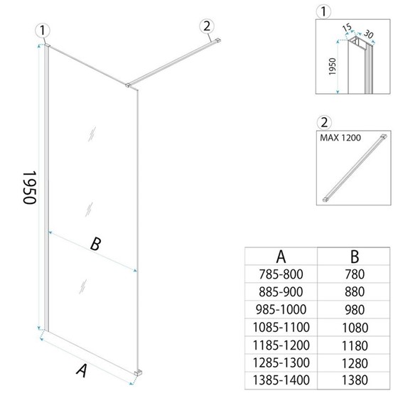 Zestaw Montażowy FLEXI Miedź Szczotkowany