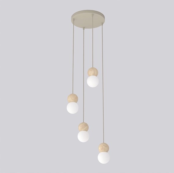 Lampa Wisząca LOOP 4 Beżowy
