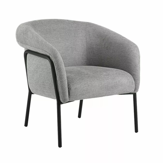 Fotel CLOVER Szary/Czarny Mat Brego 07