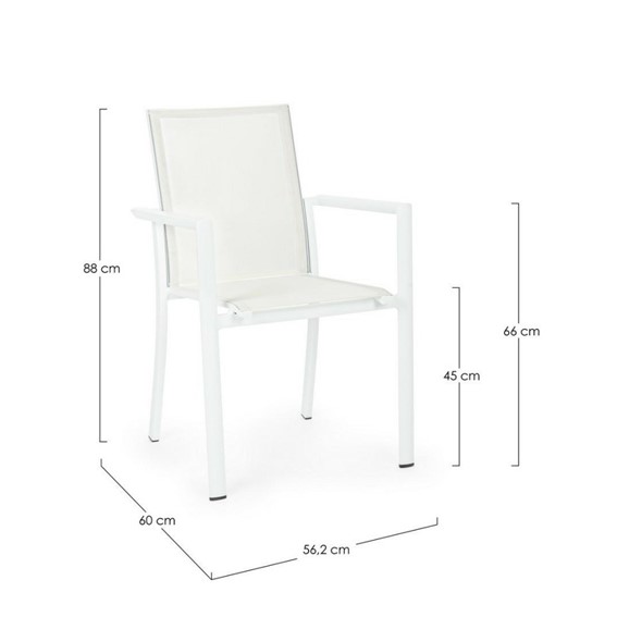 Krzesło Ogrodowe KONNOR Biały