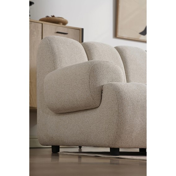 Sofa Modułowa TAZA 3,5-Osobowa Prawa Beżowy