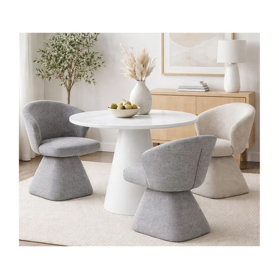 Stół AURORA Fi120cm Ecru