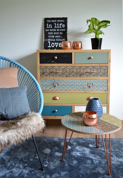 Szafka Nocna Portofino 007 30x40x70 Brązowy