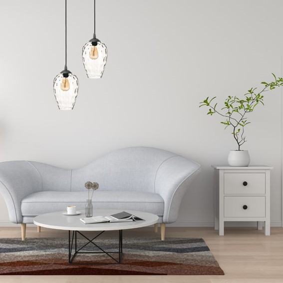 Lampa Wisząca FIORA 1S Czarny