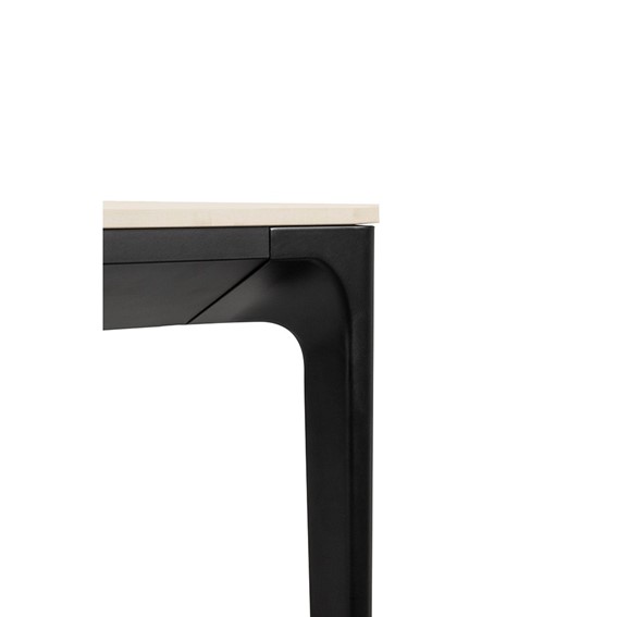 Stół SLIM 140x80 Biały/Czarny