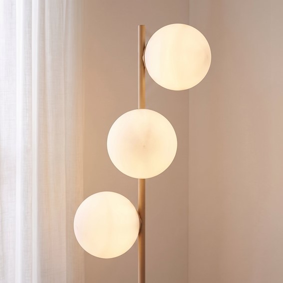 Lampa Podłogowa MAGNUS LP3 Beżowy/Opal