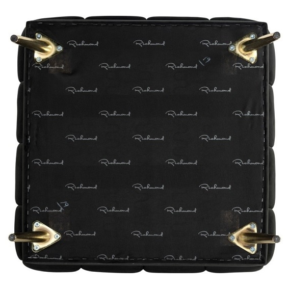 Pufa HUXLEY ANTRACIET - Czarny/Złoty