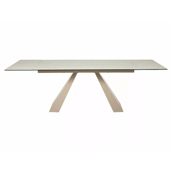 Stół Rozkładany SALVADORE Ceramic (240-160)x90cm Beż Mat/Kaszmir