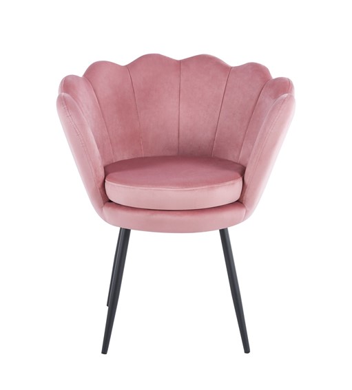 Fotel Velvet FR1-FX Różowy/Czarny