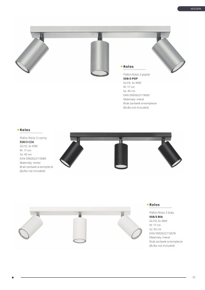 Kinkiet Rolos popiel