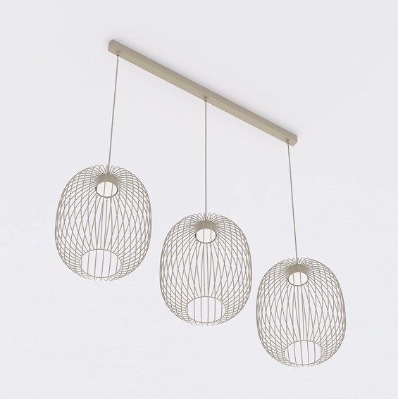 Lampa Wisząca MANTRA 3 Beżowy