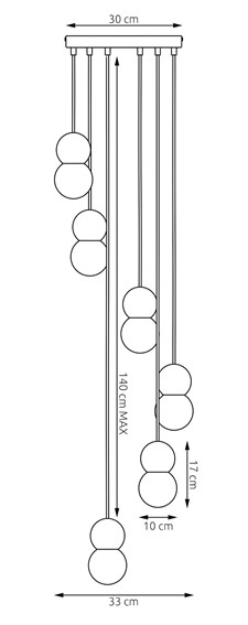 Lampa Wisząca LOOP 6 Biały
