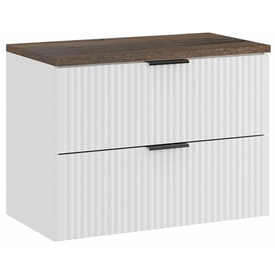 Zestaw Meblowy ADEL 80cm Biały Mat/Dąb Santa Fe Vintage