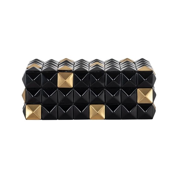 Pojemnik na Biżuterię VELICIA Złoty/Czarny