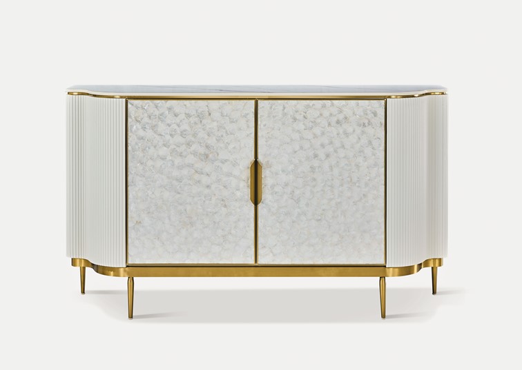 Komoda STILIG ST906C Beżowy/Złoty