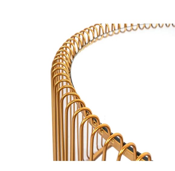 Zestaw Stolików Kawowych WIRE Mosiądz