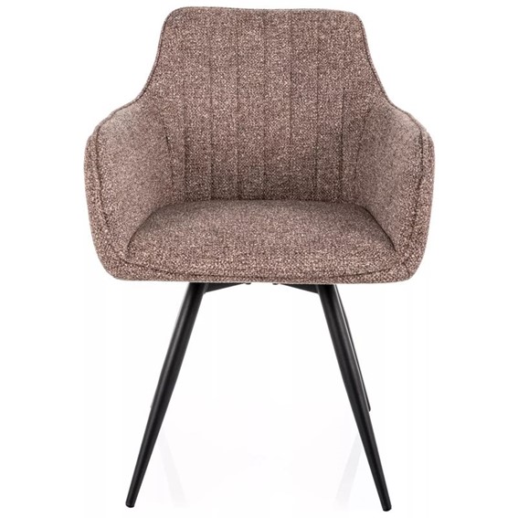 Krzesło BALLO LEO Ciemny Beż/Czarny Mat