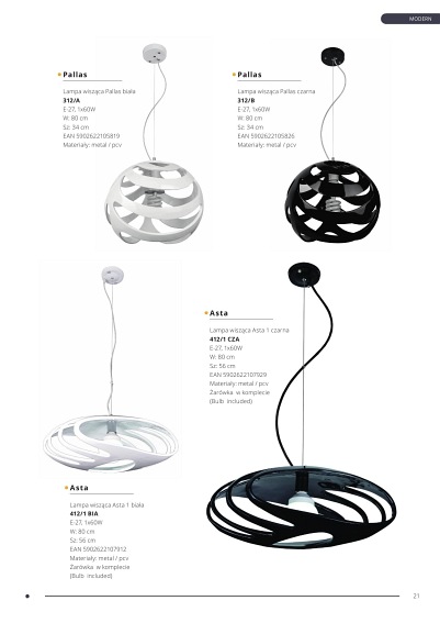 Lampa wisząca Amano czarna