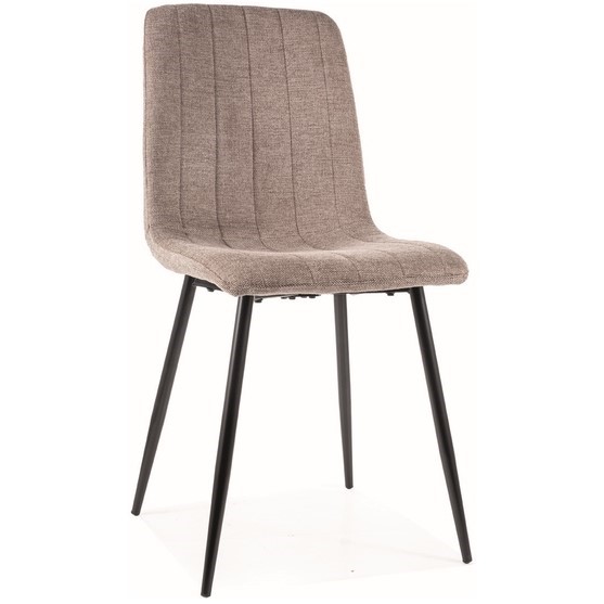 Krzesło ALAN Brego Czarny/Beż 34