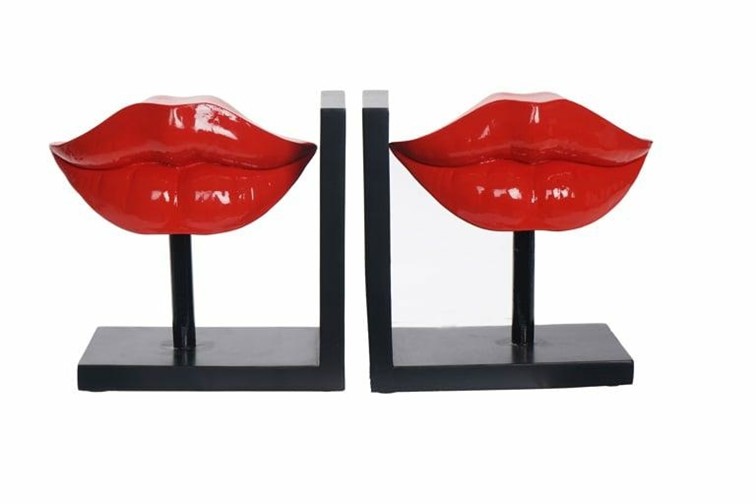 Podpórka do Książek XIA Czarny/Czerwony