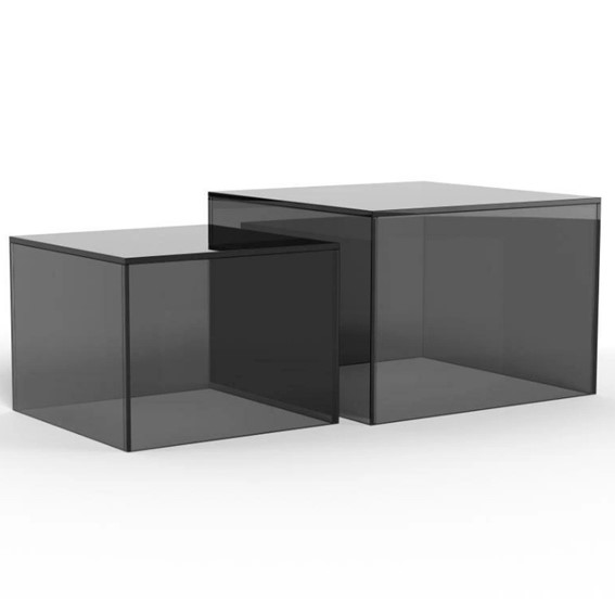 Zestaw 2 Stolików DICE Czarny