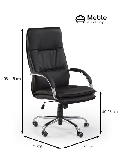 STANLEY fotel gabinetowy czarny