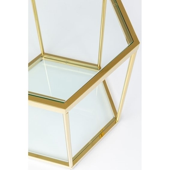 Stolik COMB GOLD 55x48cm Złoty