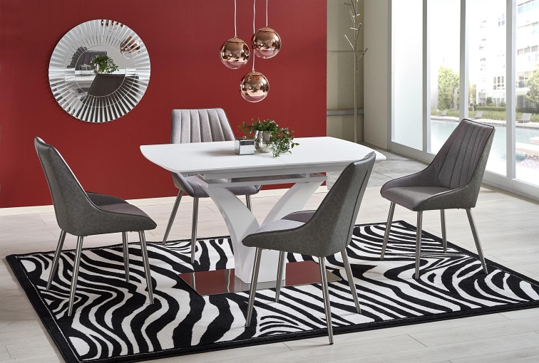 Stół Rozkładany PALERMO (180-140)x80 Biały Mat