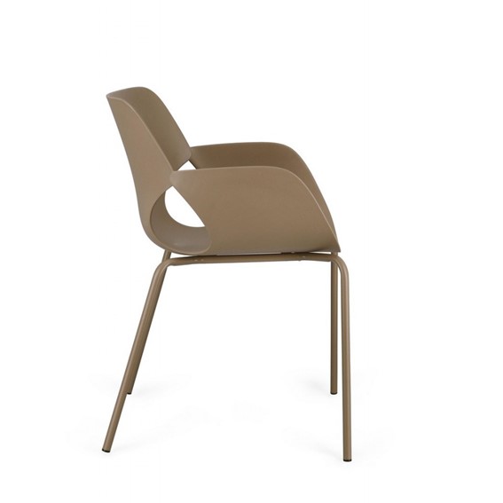 Krzesło LENNOX ARM Brązowy