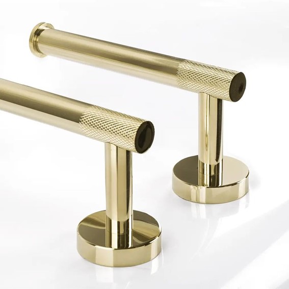 Komplet Wieszaków Łazienkowych GRID Złoty