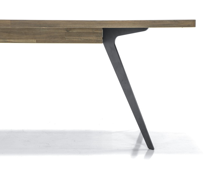 Stół Massa D05-200 100x200 Czarny/Brązowy