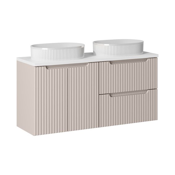 Zestaw Meblowy BEYOND 120cm Biały Mat/Kaszmirowy Mat