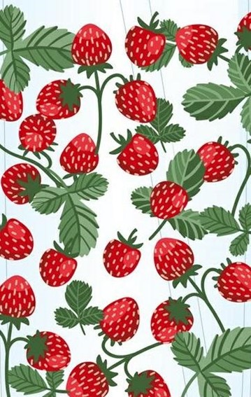 Szklanka z Pokrywką i Słomką SOLEO Poziomki