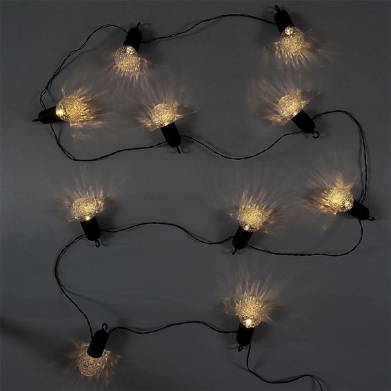 Girlanda z Przezroczystymi Żarówkami 10 LED Żółty