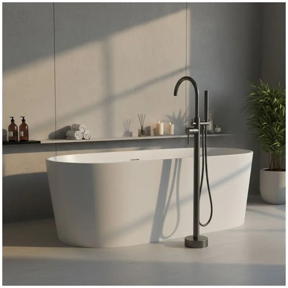 Bateria Wannowa Podłogowa LUNGO Tytan