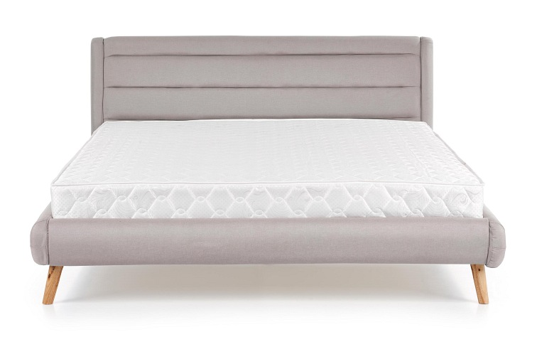 Łóżko ELANDA 160x200cm Jasny Popiel