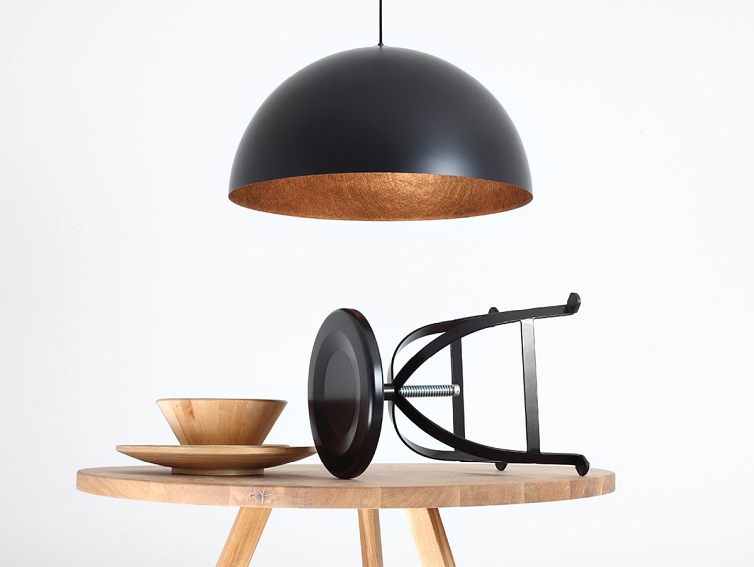 Lampa wisząca LORD 70 – miedziano-czarny