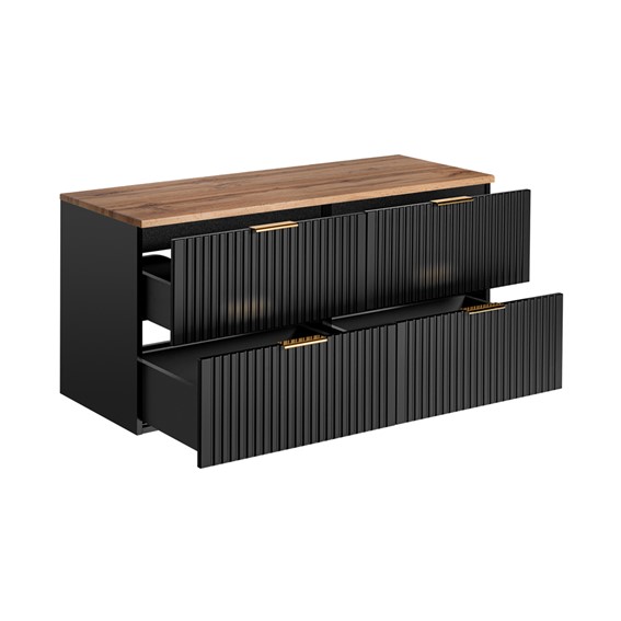 Zestaw 2 Szafek Łazienkowych z Blatem ADB B 120cm Wotan