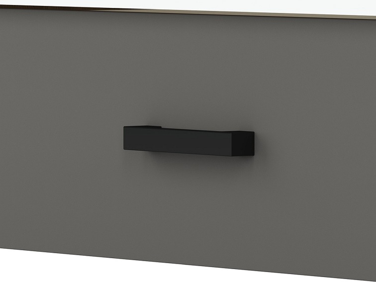 Łóżko FINI 09 Biały/Szary/Dąb