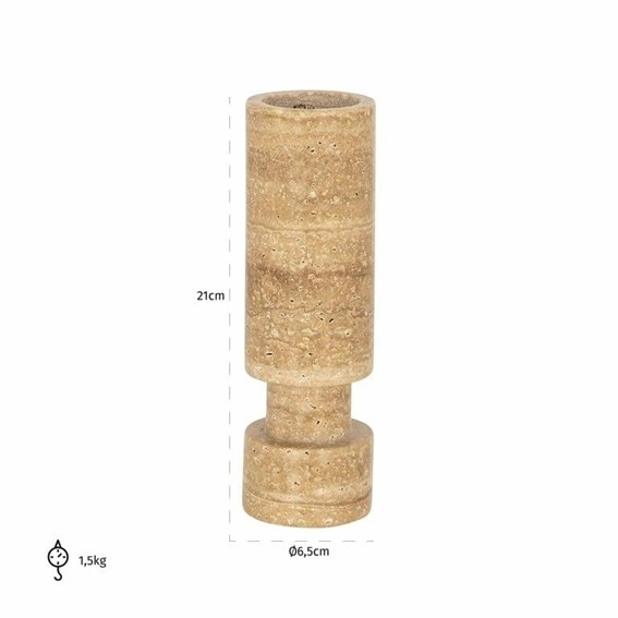 Świecznik ALAINA I Beż