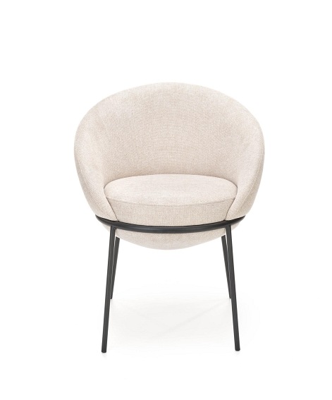 Krzesło K482 Czarny/Beżowy