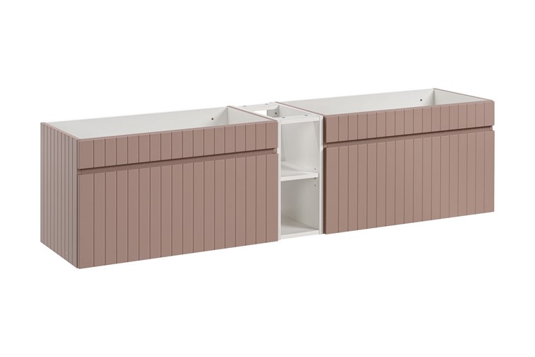 Zestaw ICR 81-01 180cm (2x Szafka + Regał) Różowy/Biały