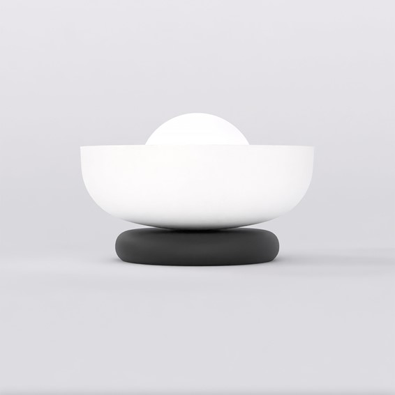 Lampa Nocna OZZY LN1 Czarny/Biały