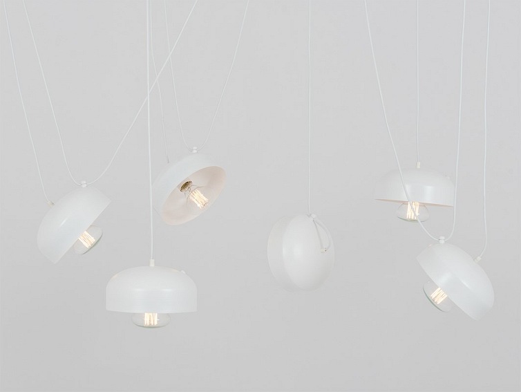 Lampa wisząca POPO FLAT 6 – biały