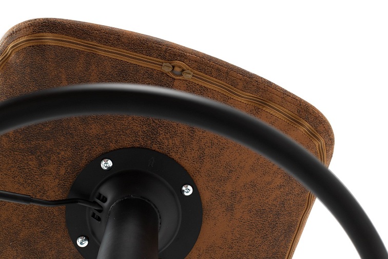 Krzesło Barowe Regulowane STOR PU Brązowy