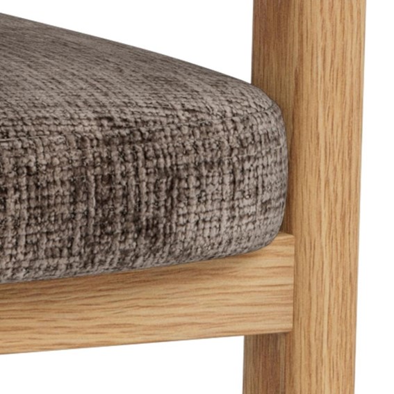 Krzesło MYLES Brązowy/Dąb Naturalny