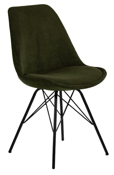 Krzesło Eris Sztruks 48x54x85 Zielony