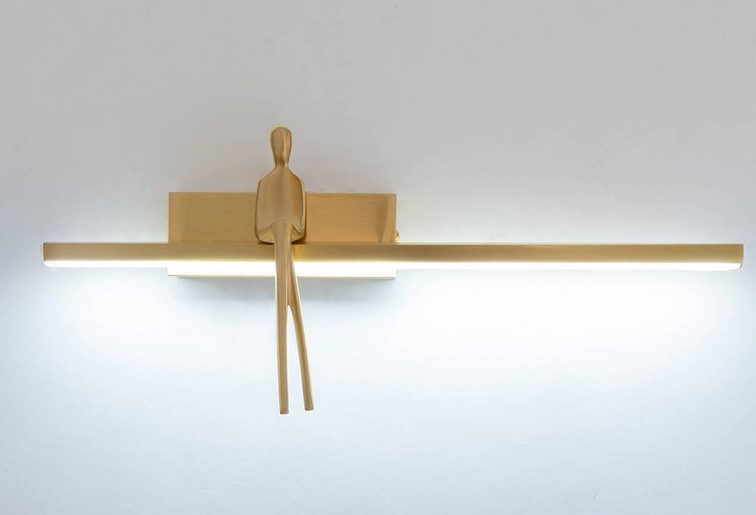 Lampa Ścienna BOY Złoty