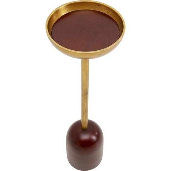 Stolik BIBO Fi20,32cm Złoty/Brąz